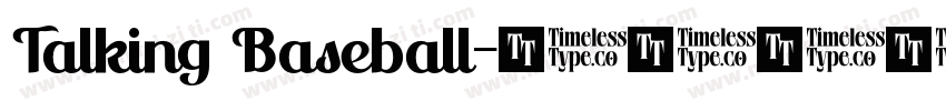 Talking Baseball字体转换
